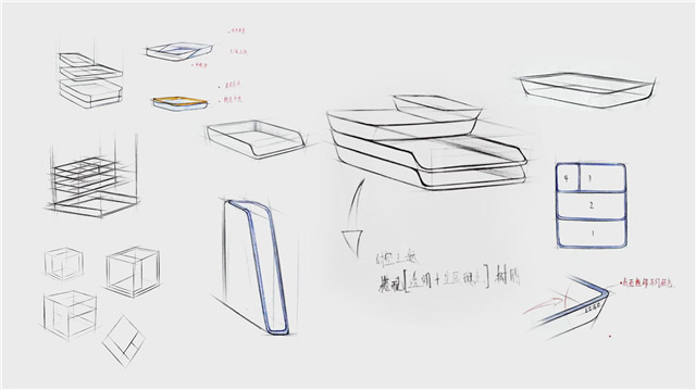 文具收纳套装设计案例-101工业设计