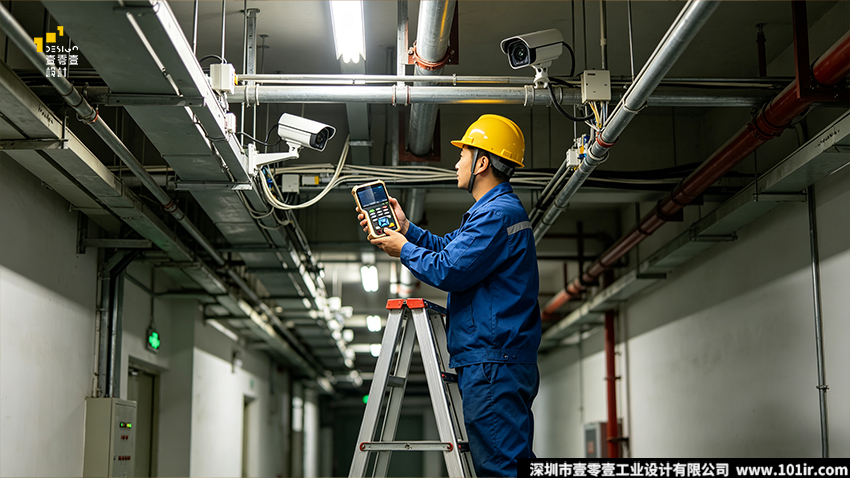网络工程宝,IPC测试仪,安防工程宝,工业设计,外观设计,结构设计,手持安防测试设备,工程宝防摔设计,人机工学测试仪,双色注塑工艺,安防运维工具,多功能工程测试仪,工程宝接口设计