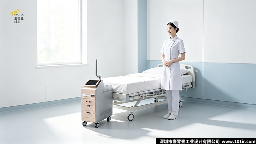 皮秒激光治疗仪设计,皮秒激光治疗仪外观设计,皮秒激光治疗仪结构设计,医美设备工业设计,壹零壹工业设计