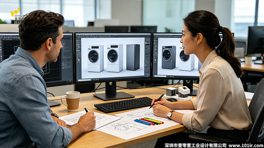 工业设计流程,外观方案设计,概念草图,三维建模,产品渲染,CMF设计,外观方案定型,工业设计科普