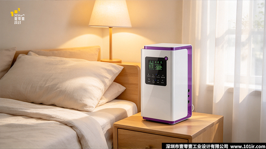 高电位治疗仪设计,家用高电位治疗仪外观设计,医疗器械结构设计,壹零壹工业设计,电位治疗设备CMF设计,立式高电位治疗仪,医疗产品工业设计,家用康养设备设计