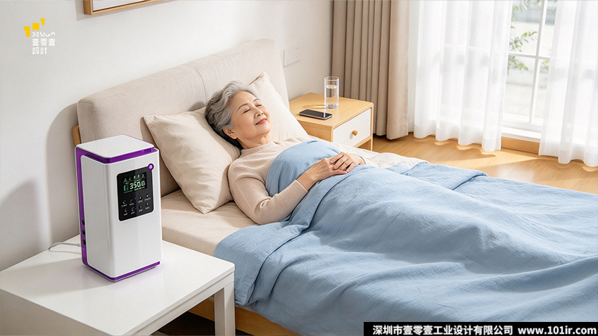 高电位治疗仪设计,家用高电位治疗仪外观设计,医疗器械结构设计,壹零壹工业设计,电位治疗设备CMF设计,立式高电位治疗仪,医疗产品工业设计,家用康养设备设计