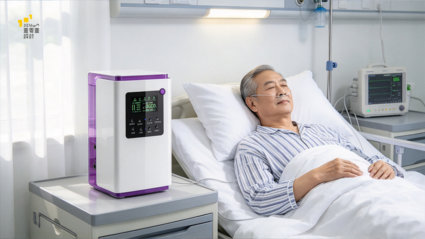高电位治疗仪设计,家用高电位治疗仪外观设计,医疗器械结构设计,壹零壹工业设计,电位治疗设备CMF设计,立式高电位治疗仪,医疗产品工业设计,家用康养设备设计